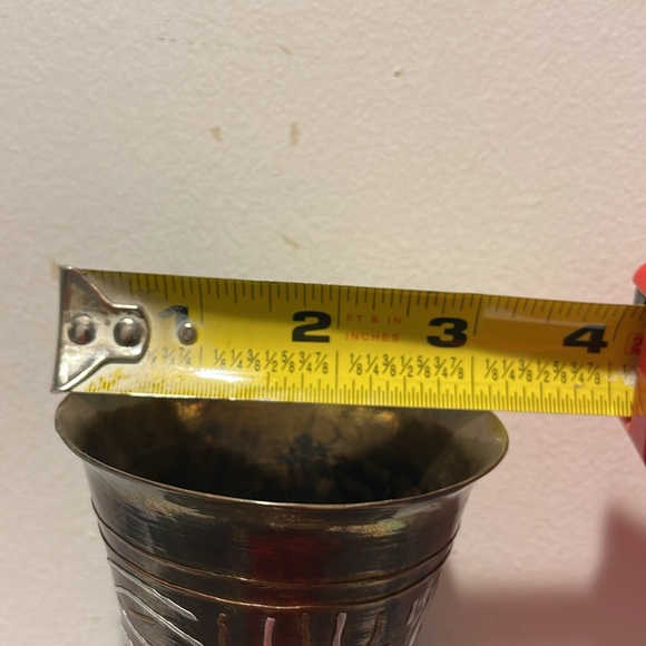 1940’s Rare Egyptian Silver Overlay Copper Vase 🏺 - Picture 10 of 10